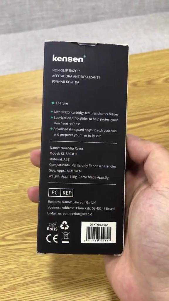 Мужская бритва Kensen для чувствительной кожи и всех типов кожи, 1 шт.