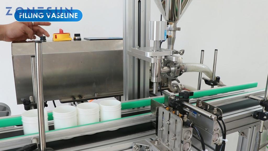 ZONESUN ZS-DTGT900M Rotary Lobe Pump Thick Paste Liquid Filling Machine Lotion Detergent Packing Equipment