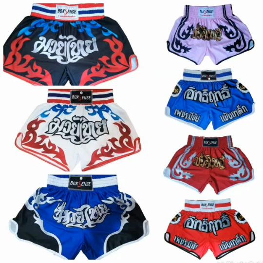 Muaythai Shorts Boxing MMA Adult Kids Light Breathable Boxing Trunks Man Woman Printing Grappling Sanda MMA Shorts