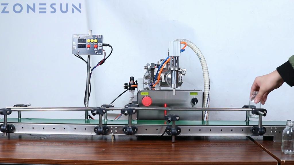 ZONESUN ZS-YT1 Liquid Filling Machine Pneumatic Piston Pump Bottle Filler for Shampoo Gel Water Wine Vinegar Coffee Oil Drink