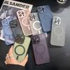 Роскошный магнитный матовый полупрозрачный противоударный чехол для iPhone 14 13 12 11 15 Pro Max Plus для Magsafe, чехол для беспроводной зарядки