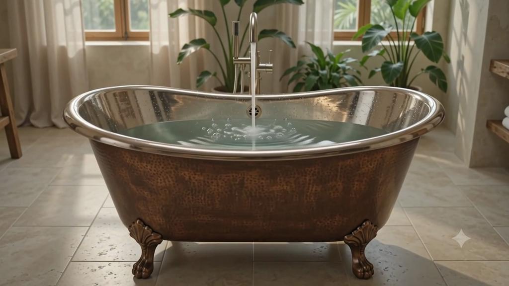 Copper Clawfoot Bathtub Nickel Inside
