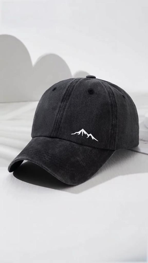 Унисекс Федора Шляпа с принтом Mountain View Регулируемый козырек Кепка папы Модная уличная шляпа