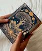 Celestial Tree of Life Journal Vintage Lock Diary with Moon Phases | Handmade Spellbook, Grimoire, Witchcraft Notebook, Book of Shadows