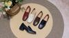 Retro Loafers Soft Leather Heels Two-way Shoes College Style Small Leather Shoes Slip-on Shoes for Women Thick Heels High Heels