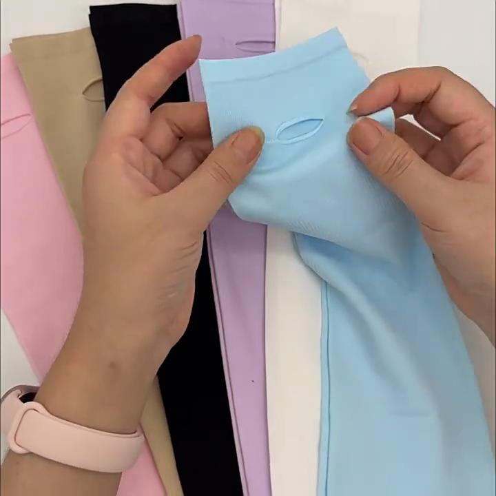 Мужские и женские УФ-защитные рукава, охлаждающие рукава из ледяного шелка, унисекс, дышащие, тонкие, для защиты от солнца, для езды на велосипеде, бега, вождения, на открытом воздухе