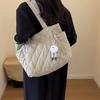 Yogodlns Women Padded Casual Handbag  Adjustable Strap Diamond Quilted Tote Bag Padding Shoulder Bag Slouchy Travel Bag