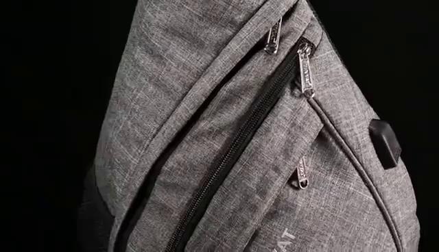 TINYAT новая мужская сумка через плечо с слингом, противоугонная сумка через плечо для 9,7-дюймового планшета, USB-зарядка, водонепроницаемая дорожная сумка-мессенджер, повседневная нагрудная сумка