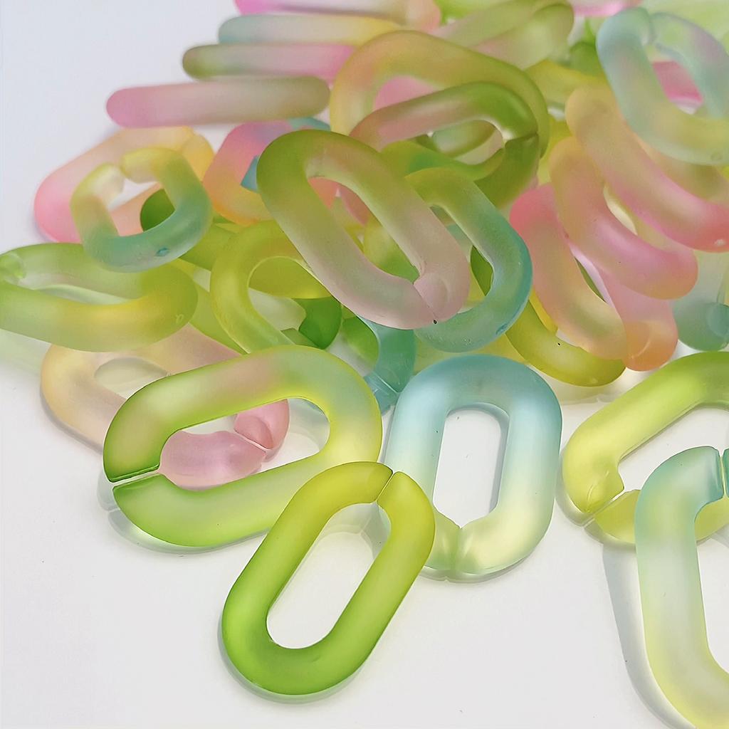 10 шт., акриловая открытая цепочка для солнцезащитных очков для DIY, ожерелье, браслет, серьги, изготовление ювелирных изделий, аксессуары для рукоделия
