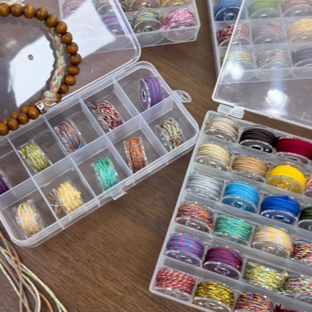 1box Colorful Cotton Thread String DIY Beading Braided Bracelet Jewelry Making