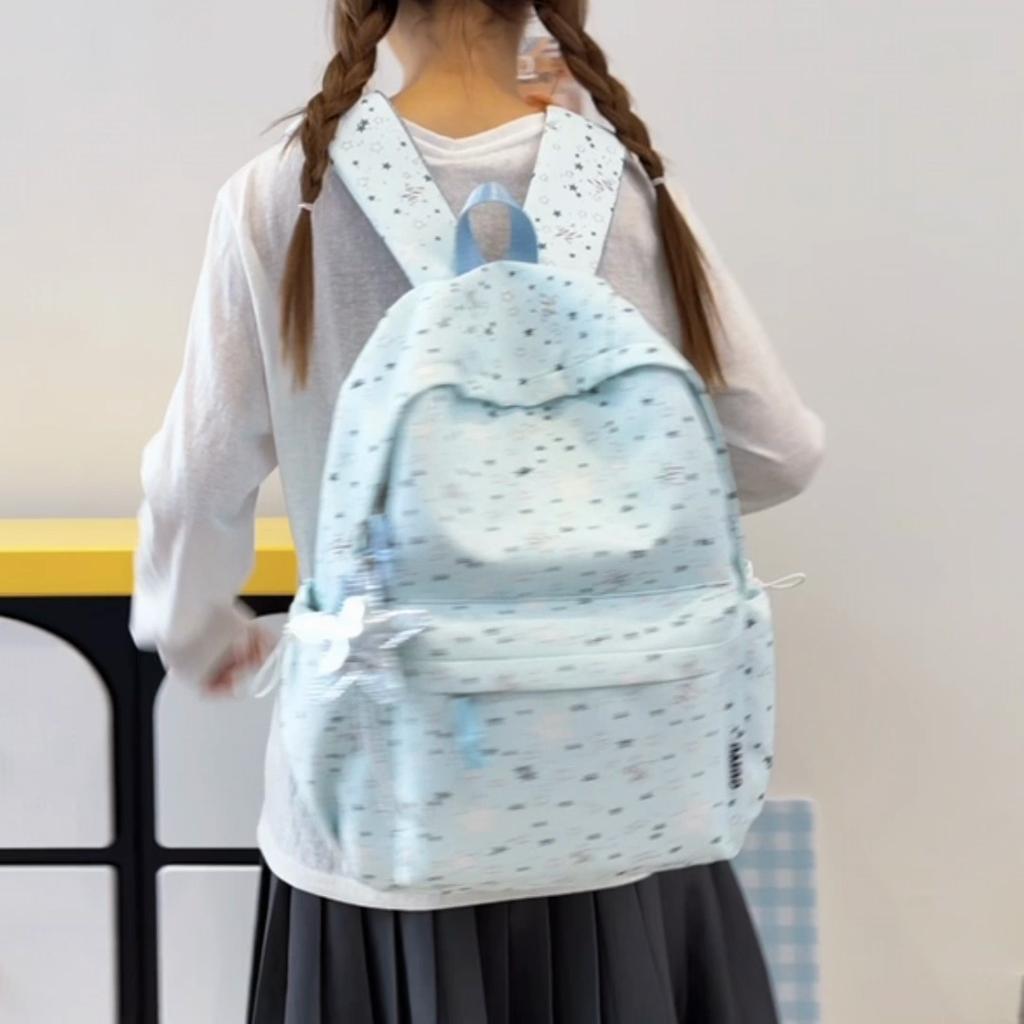 Student Schoolbag Female Star Printed Backpack