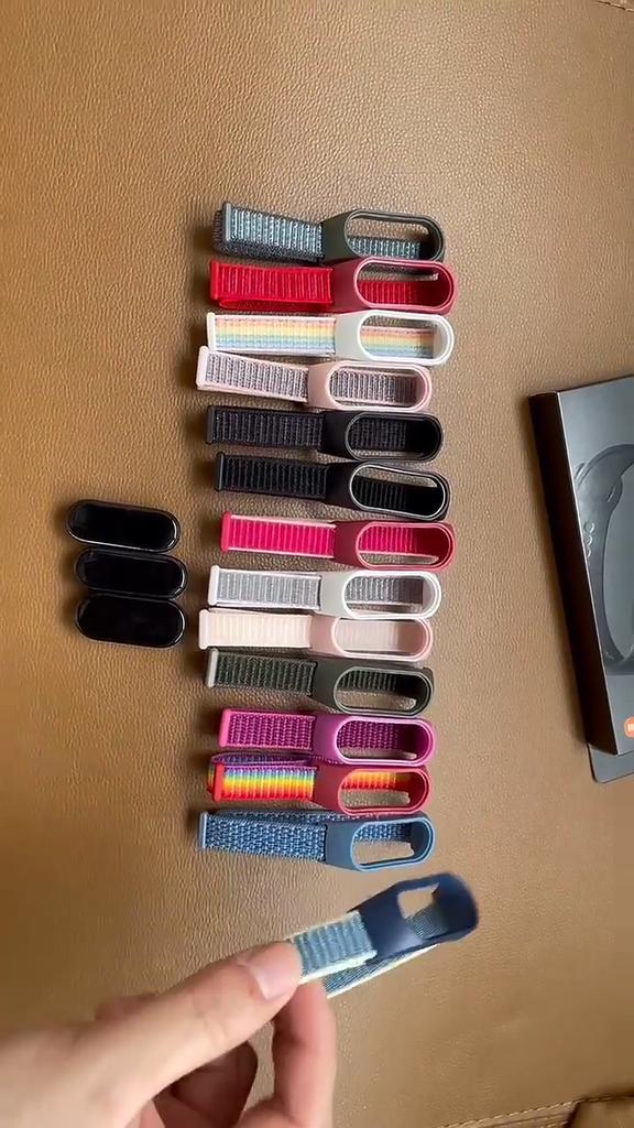 For Mi Band 6 7 Colorful Soft Nylon Strap For Xiaomi MI Band 6 Strap Smart Bracelet Replacement