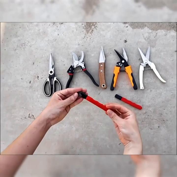 Professional Kitchen Knife Sharpener - Tungsten & Diamond Ceramic Sharpening Stone For All Blades, Including Garden Shears