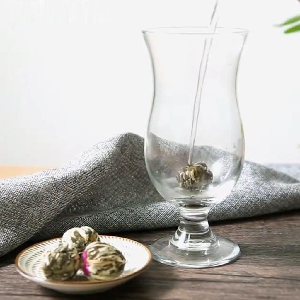 20/40/60 шт. Цветущий зеленый чай, художественные цветущие цветы, цветущие шарики чая