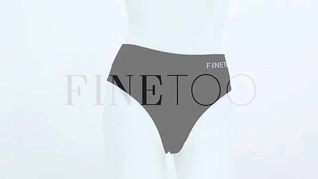 FINETOO High Waist Cotton Panties for Woman Thong Yoga Lingerie Comfort Underwear Sports Pants