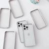 American Korean Simple Plated Silver Border Acrylic Phone Case for iPhone 15 Pro Max 14 13 12 Pro 11 All-inclusive Fall Protection Cover