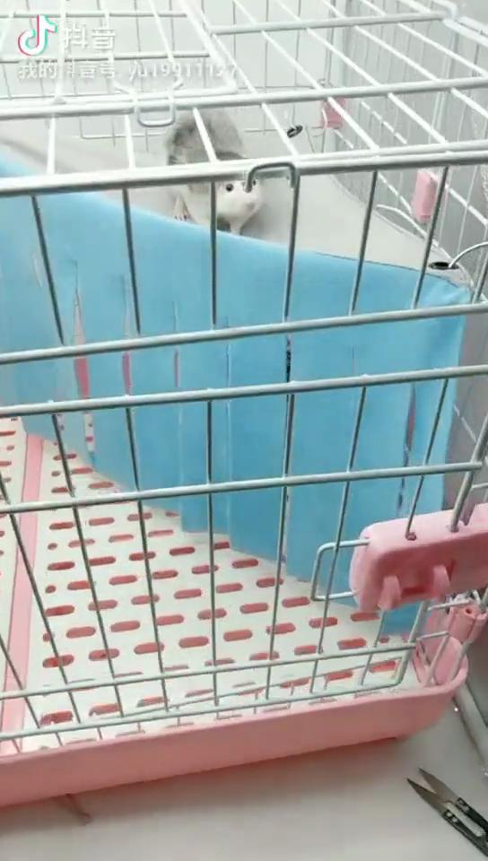 Tassel Strip Pet Tent Hideout for Guinea Pig Hamster Hedgehog Hammock Hanging Bed Corner Nest Mat