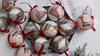 14 шт. в коробке, рождественские елочные подвесные шаровые украшения Navidad, новогодний шар, безделушка для рождественских украшений своими руками, шар с ремнями, детский подарок