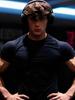Men's Compression Athletic Workout T-Shirt, Gothic Cross Ang