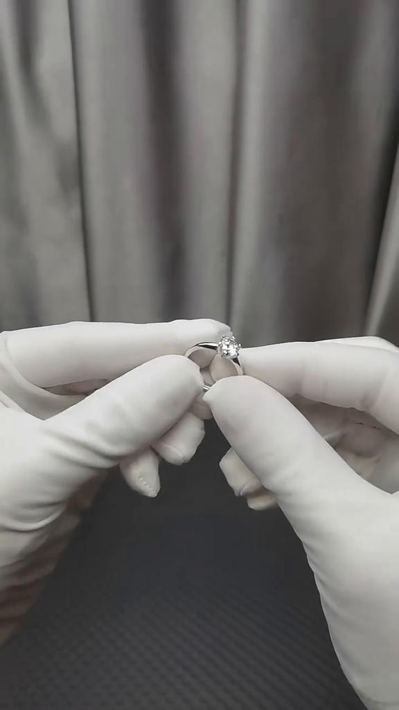 Lindon Classic 925 Sterling Silver Zircon Ring Ladies Jewelry Wedding Promise Party Gift