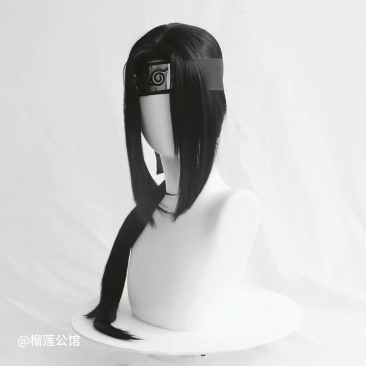 Anime Uchiha Itachi Cosplay Wig Itachi Uchiha Long Straight Black Heat Resistant Synthetic Hair Cosplay Wigs