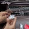 Квадратные кварцевые часы для приборной панели автомобиля с люминесцентным дисплеем и высококачественным цинковым сплавом, крепление на вентиляционное отверстие