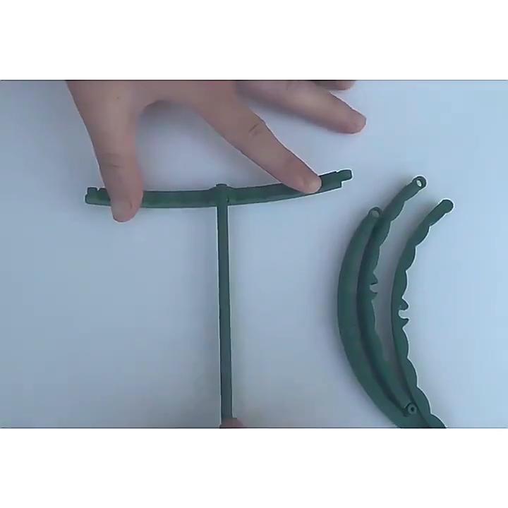 Green Plant Support Pile Frame Greenhouse Arrangement Semicircle Fixed Rod Indoor Flower Plants Vine Climbing Bracket Hock Pen