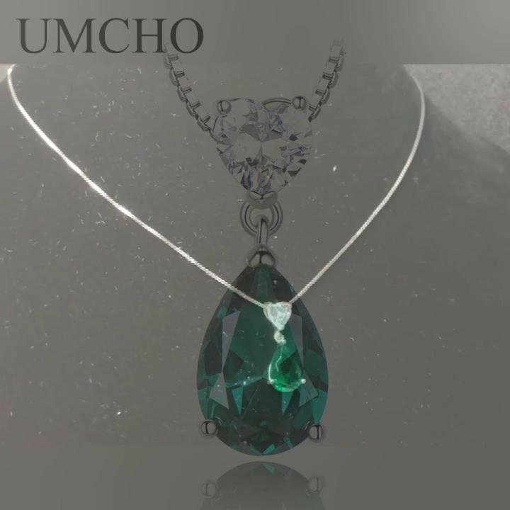 UMCHO женское ожерелье с подвеской-каплей