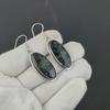 Серьги из натурального драгоценного камня Ларвикит, старинные серьги из стерлингового серебра 925 пробы, серьги-подвески из серебра в стиле бохо, подарки для вечеринок, подарки для нее