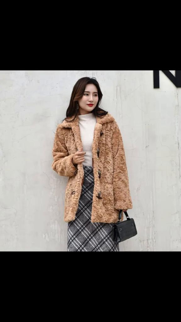 Осень-зима новая шуба женская средней длины из норки с начесом из плюша, высокая шерсть