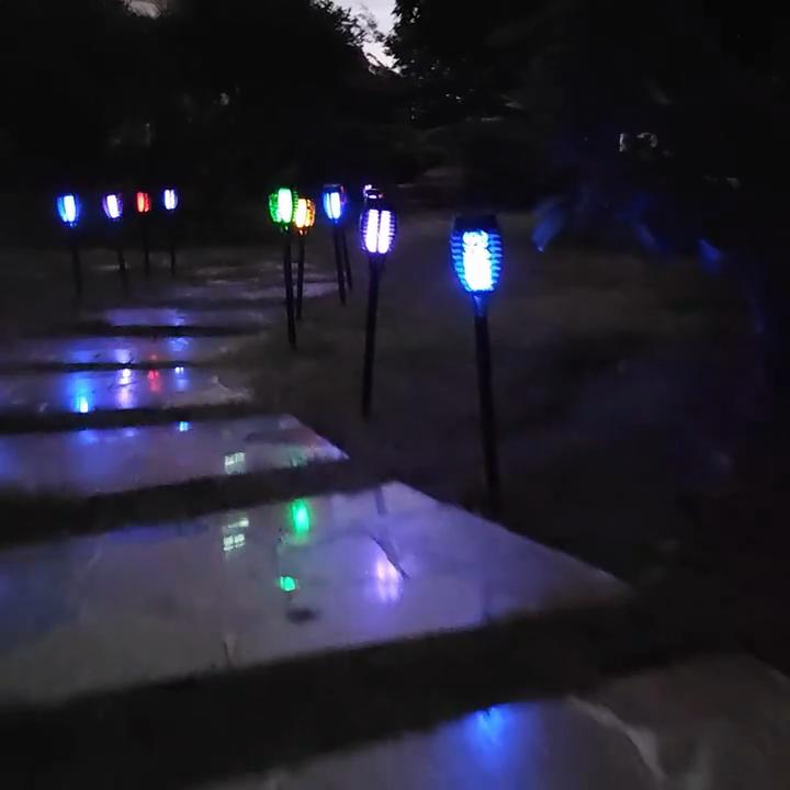 96LED солнечный фонарик водонепроницаемый сад украшения открытый газон дорожка двор терраса