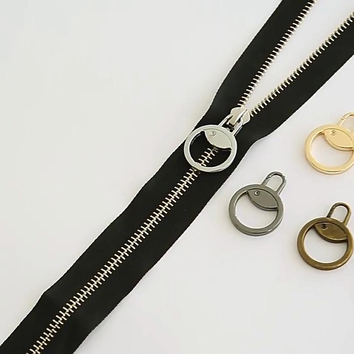 5Pcs Detachable Zipper Slider Puller Instant Zipper Repair Kit Zipper Pull Replacement Slider for DIY Sewing Clothing Luggage