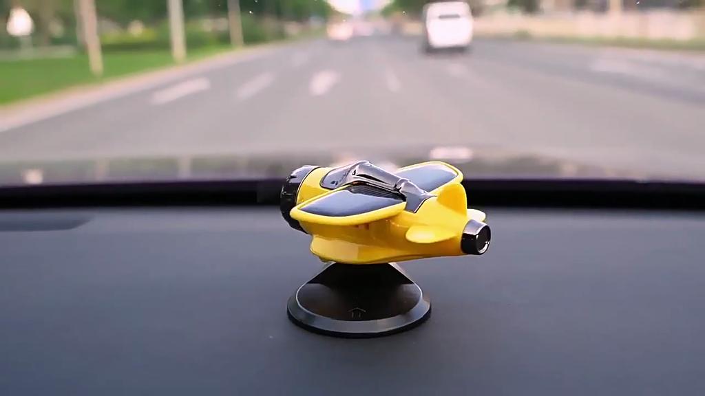 Автомобильные украшения в виде самолета на солнечных батареях, вращающиеся на 360°, креативные центральные консоли для автомобиля, работающие на солнечных батареях, украшения для салона автомобиля, автомобильные аксессуары