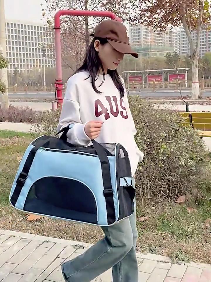 Pet Dog Cat Outdoor Carrier Travel Tote Сумка на одно плечо Сумка с дышащей сеткой