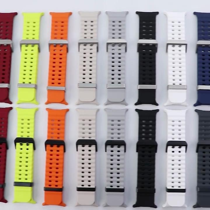 Soft Loop Silicone Bracelet for Samsung Galaxy Watch 7 Ultra 47mm Sports Men Women Strap for Watch ULTRA7 47mm NO Gaps Curved End Band