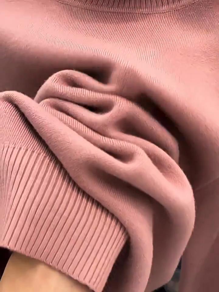 Winter Vintage Warm Thicken Sweater Women Korean Fashion Elegant Knitted Bottoming Shirt Female Solid Knitwear Casual Slim Tops 2024 New