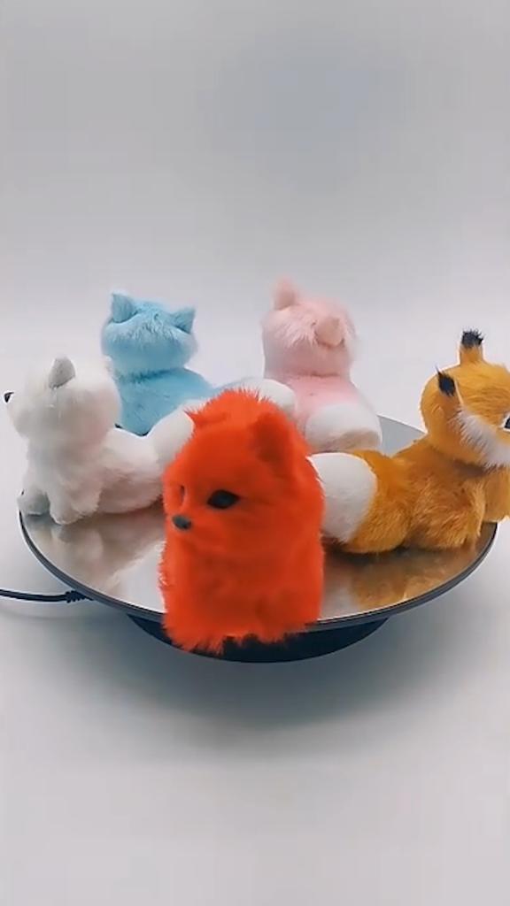 Игрушка-модель лисы Мини Милая Имитация Фигурка животного Твердая модель Настольное украшение Искусственный мех Поддельная модель лисы Фигурка Украшения Подарок на день рождения