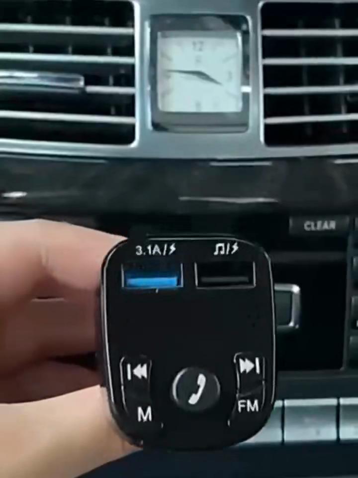 Автомобильное зарядное устройство Bluetooth 5.0 FM-передатчик Зарядное устройство с двумя USB-портами 3.1A Быстрое зарядное устройство Автомобильный MP3-плеер Авторадио Аудио AUX Автомобильный комплект Громкая связь Автомобильные аксессуары