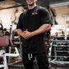 Muscleguys Новая летняя футболка большого размера, мужская футболка для тренажерного зала, бодибилдинга, фитнеса, свободная повседневная одежда для образа жизни, мужская уличная футболка в стиле хип-хоп