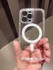 Чехол Magsafe для Apple iPhone 15 14 13 12 11 Pro Max 14 15 Plus 15, противоударный чехол с беспроводной зарядкой, магнитный ациловый прозрачный чехол из ТПУ