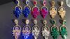 Серьги Premium Sense Of Colored Glass Rhinestone, женские преувеличенные серьги с темпераментом, женские серьги, 1 пара