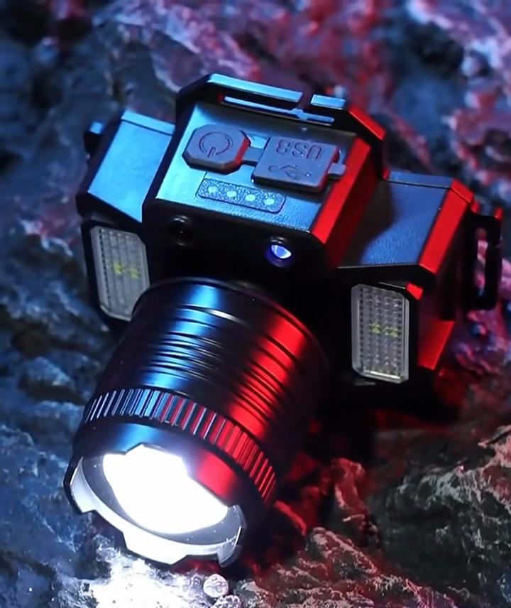 60 Вт T-51 USB перезаряжаемый налобный фонарь светодиодный COB супер яркий налобный фонарь с датчиком движения зумируемый лобный фонарь для кемпинга на открытом воздухе