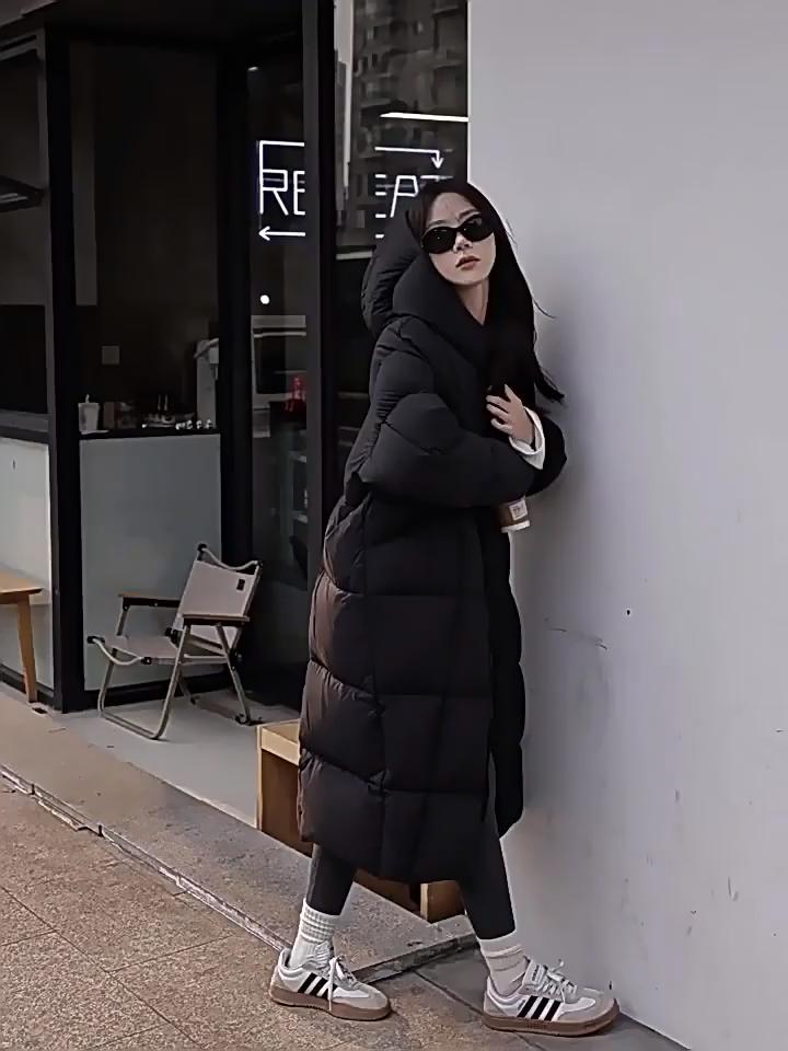 Winter Korean Style Loose Hooded Long Sleeve Cotton Jacket Women Thick Bread Coat Outerwear Sale