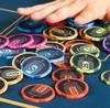 10 шт. 40 мм Керамические фишки для покера Техасский Холдем, Профессиональные с номиналом, Фишки для настольной игры Покер, Настольные игры