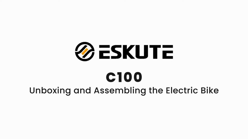 Электровелосипед ESKUTE 250 Вт Мотор 36 В 13 Ач Городской Электровелосипед Максимальная Скорость 25 км/ч 7 Скоростей Нагрузка 120 кг 26" Колесо C100 Plus