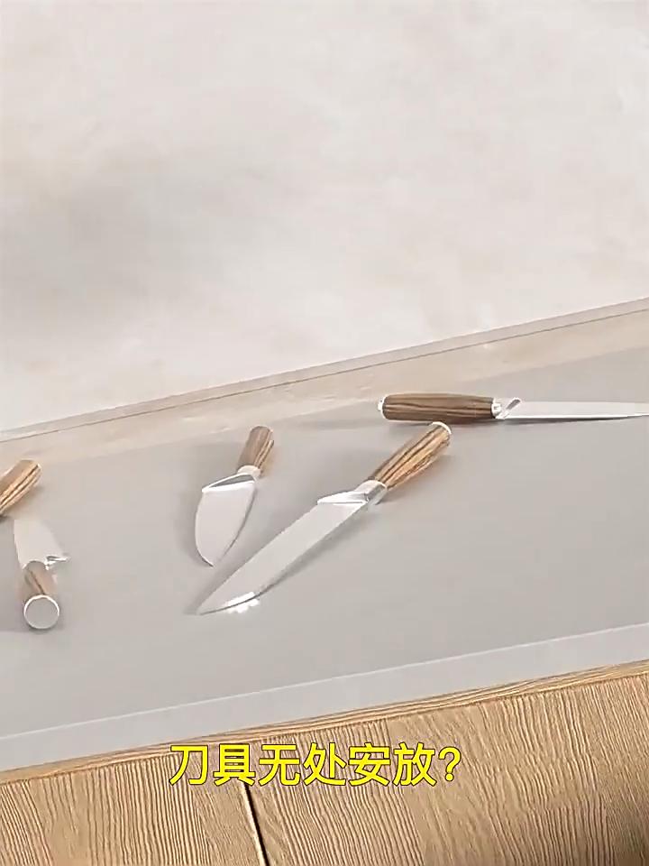 Держатель кухонного ножа Настенный стеллаж для хранения кухонных ножей Металлические ножницы из нержавеющей стали Органайзер для кухонных ножей Стойка без удара