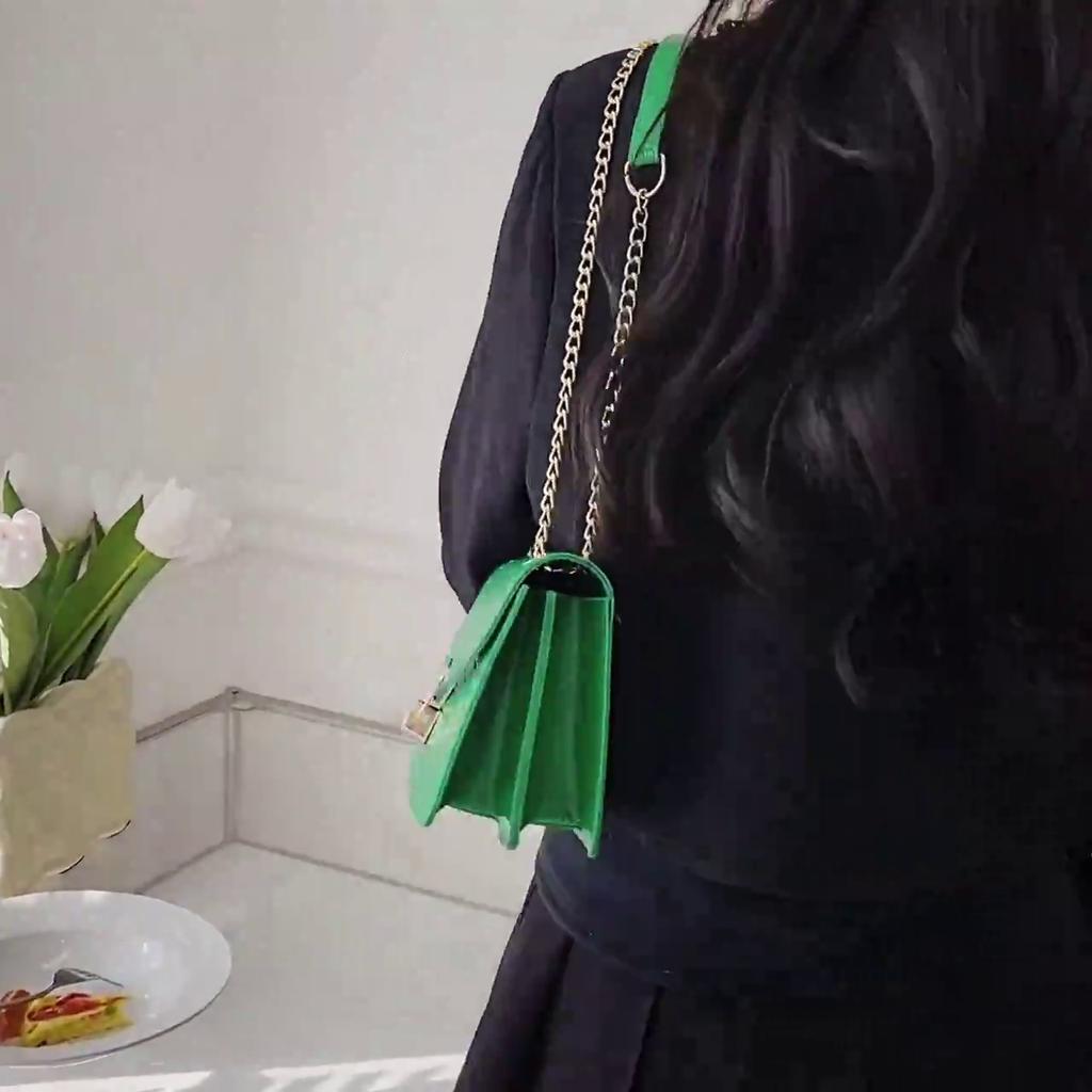 Yogodlns Luxury Flap Shoulder Bag For Women PU Leather Underarm Bag Fashion Small Square Crossbody Bags Purse Totes