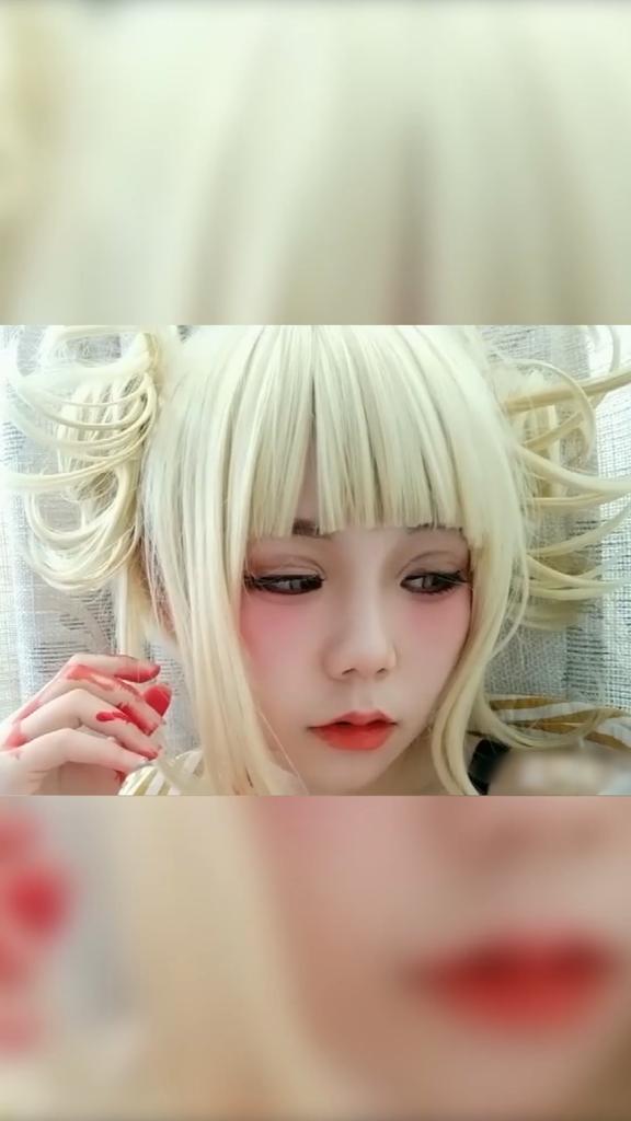 Soft Synthetic Silk Fiber Toga Himiko Cosplay Wig Ideal For Role Playing Props