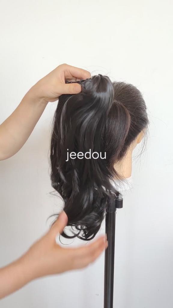 1pc Ponytail Hair Extesnion Long Wavy Hair Claw Clip On Pony Tail Hairpiece 24inch 60cm