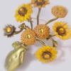 Mihmily Бренд - изысканная брошь-подсолнух, модные аксессуары в стиле ретро.